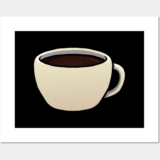 Cup of Black Coffee Wall Art by jonmlam